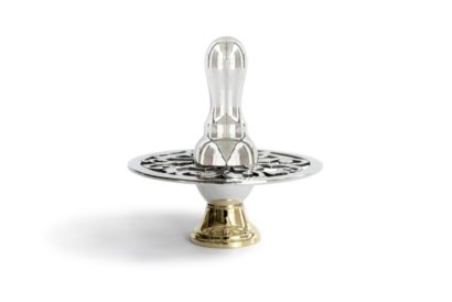 Sterling Silver Spinning Top with stand