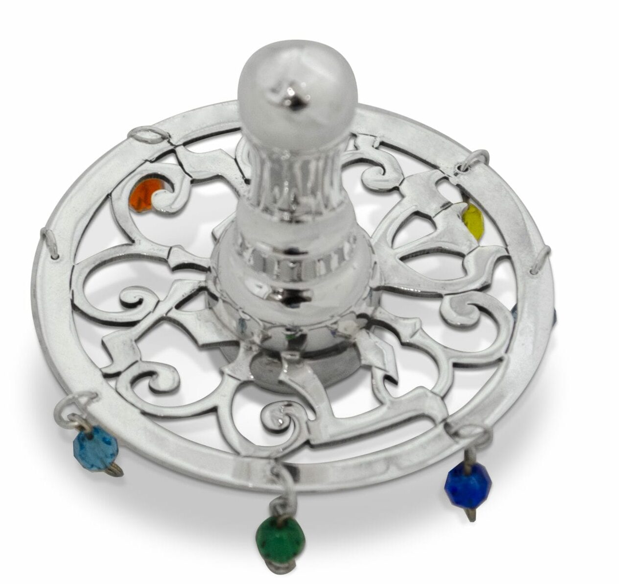 Large Sterling Silver Spinning Top