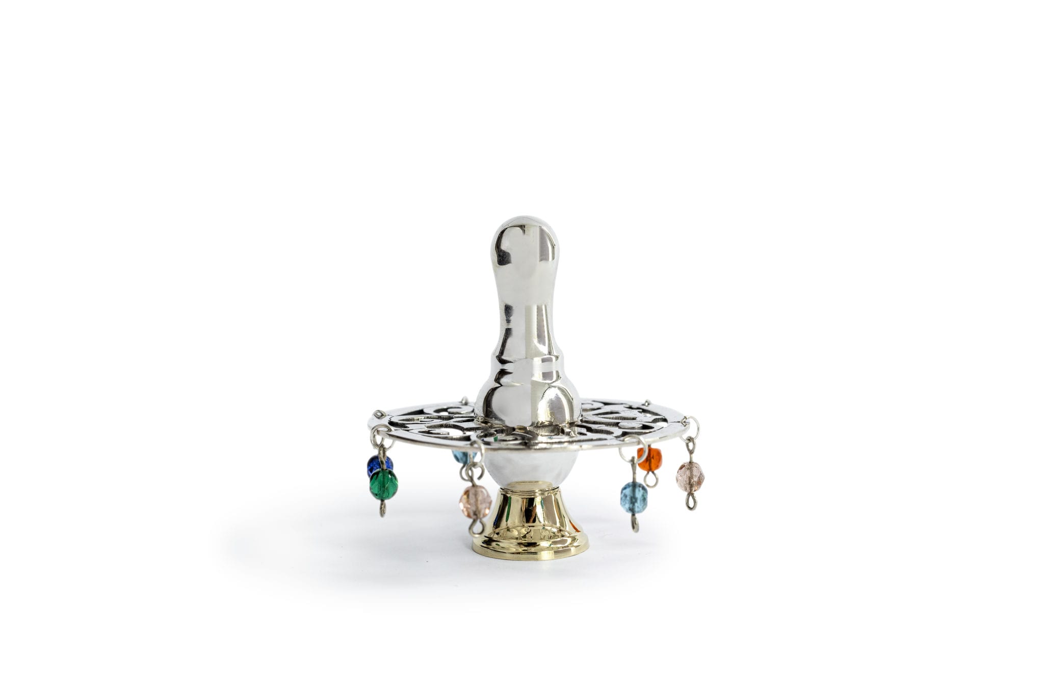 Large Sterling Silver Spinning Top