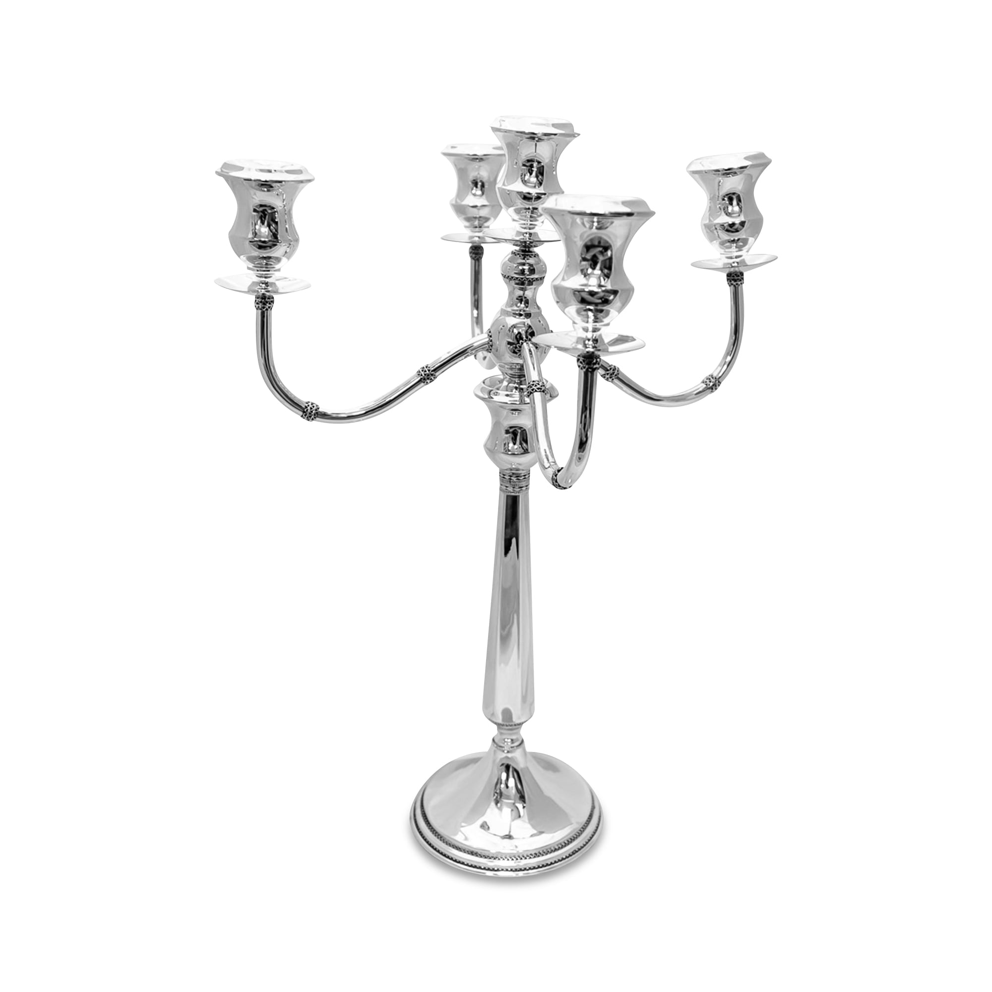 Vintage Style Filigree Candelabra Made of Sterling Silver