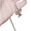 Sterling Silver Menorah Pendant