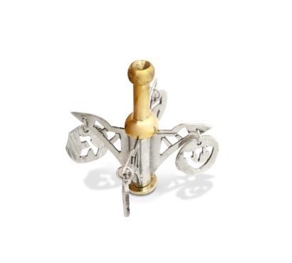 Unique Silver & Brass Dreidel