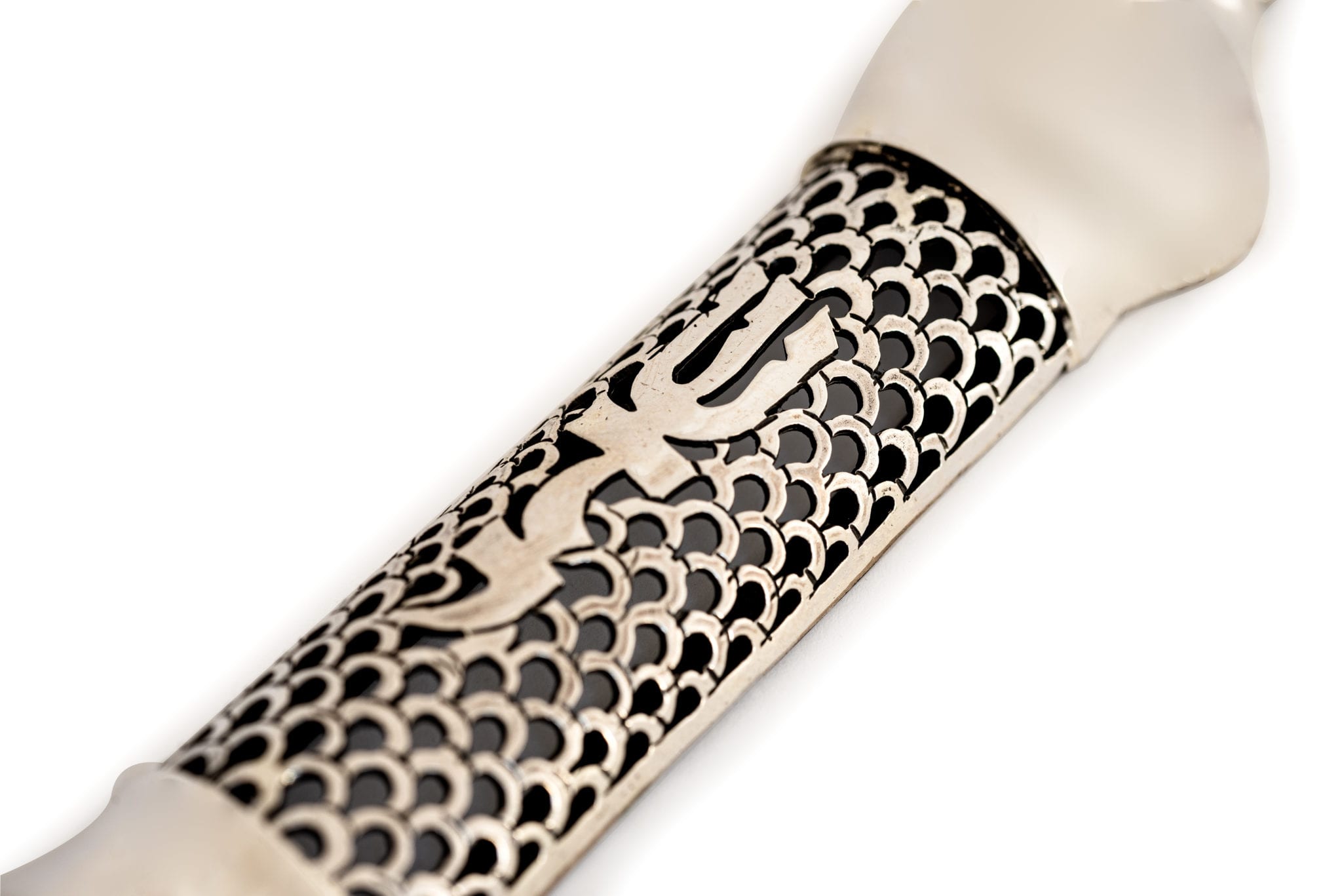 Filigree Mezuzah Case with Parchment