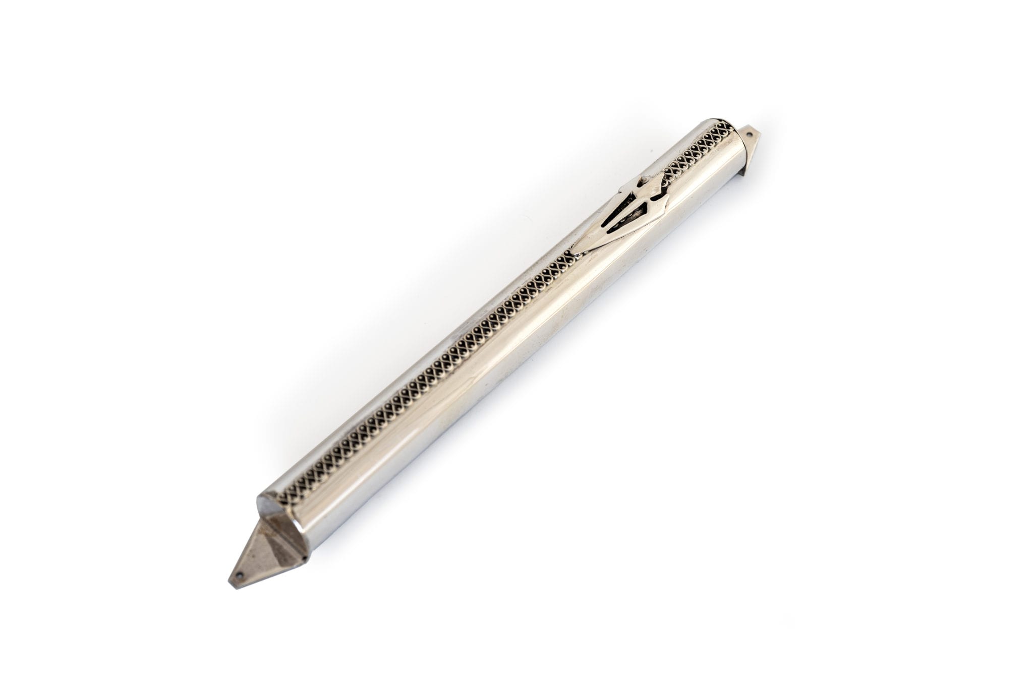 Extra Large filigree Silver Mezuzah Case