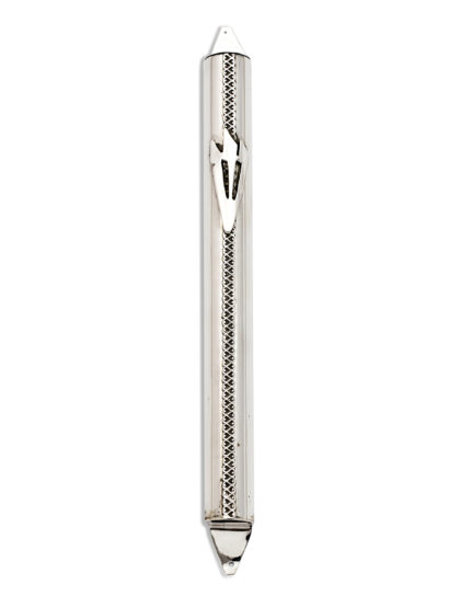 Extra Large filigree Silver Mezuzah Case
