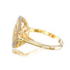 14k Yellow Gold Shema Israel Diamond Ring 14k Yellow Gold Shema Israel Diamond Ring - NADAV ART