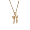 Minimalist and Classic 14K Rose Gold Chai Pendant