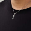 Breathtaking Mezuzah Pendant: Diamond/Gold