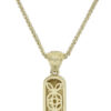 Breathtaking Mezuzah Pendant: Diamond/Gold