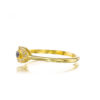 14k Yellow Gold Evil Eye Diamond Ring