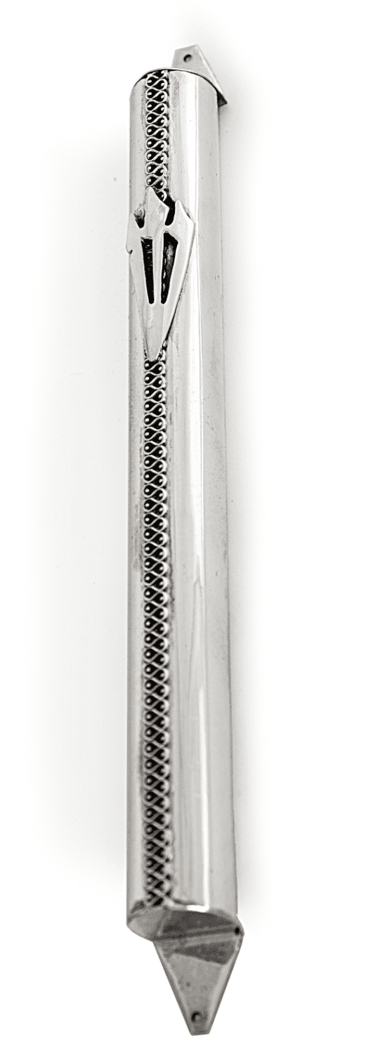 Extra Large filigree Silver Mezuzah Case