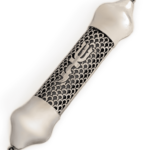 Filigree Mezuzah Case with Parchment