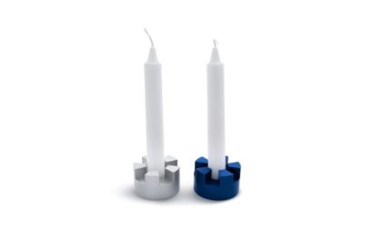 Two-way branded candlesticks in the design of the walls of JerusalemTwo-way branded candlesticks in the design of the walls of Jerusalem