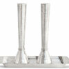 9 Inches Sterling Silver Hammered Candlesticks