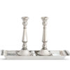 Shabbat Candle Holders With Tray
