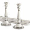 Shabbat Candle Holders With Tray