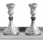 Small Shabbat Silver Candles Holders