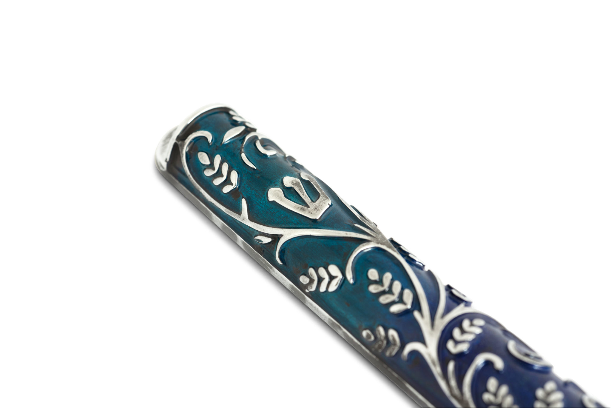 Work of art Mezuzah case blending Black design