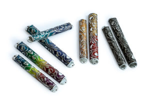 Pomegranate Mezuzah Case Made of Iron with Modern Design - NADAV ART Pomegranate Mezuzah Case Made of Iron with Modern Design - NADAV ART