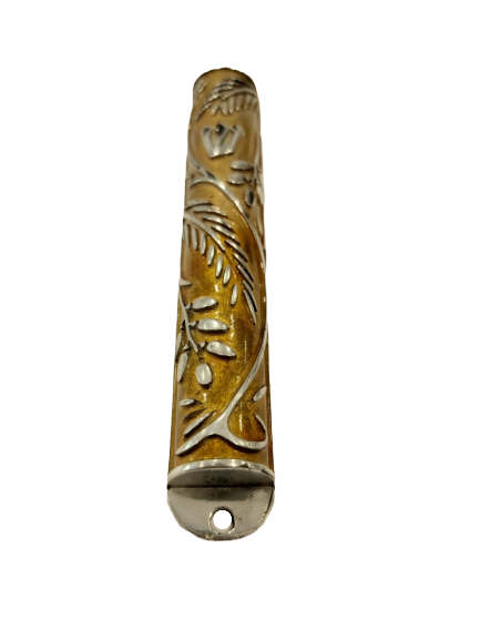 Modern Mezuzah Case with Dates Design