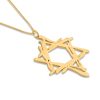 14K  Gold Free Style Art Star Necklace  - NADAV ART