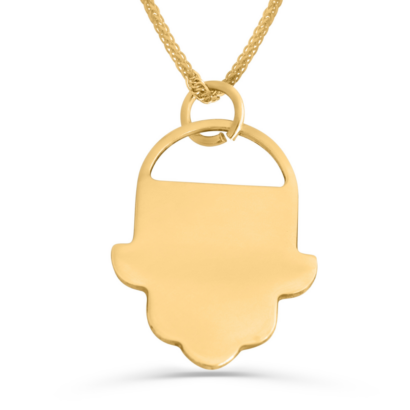 Contemporary Stylish Gold Hamsa Pendant