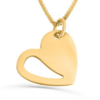 Modern and Chic Gold Heart Pendant