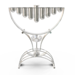 Large Hanukkah Menorah Crafted in 925 Sterling Silver