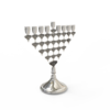 Two-Sided Modern & Colorful Hanukkah Menorah with Cold Enamel