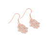 Gold Filigree Dangle Earrings with Hamsa