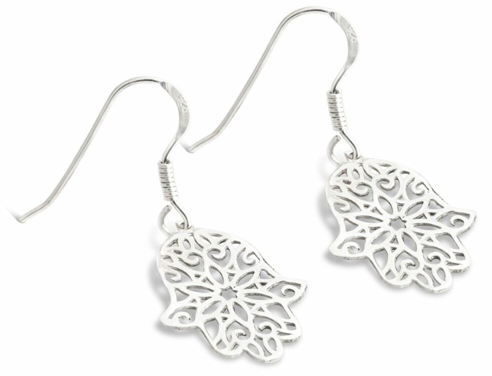 Cut-Out Hamsa Filigree Earrings