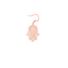 Gold Filigree Dangle Earrings with Hamsa