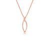 Stylish and Modern Heart Cut-Out Gold Pendant