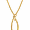Stylish and Modern Heart Cut-Out Gold Pendant