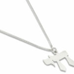 Elegant Sterling Silver Chai Pendant