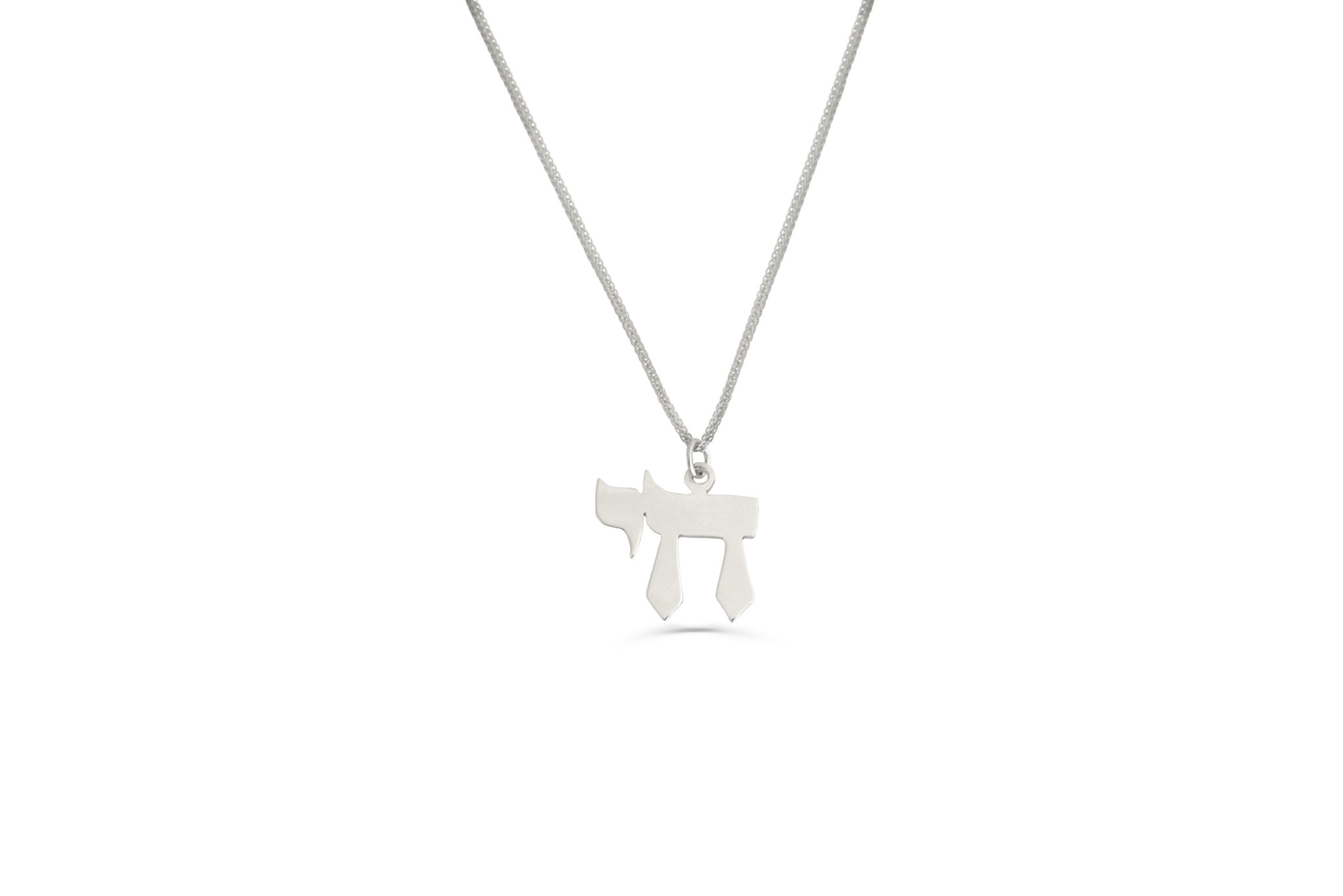 Elegant Sterling Silver Chai Pendant