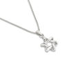 Contemporary Sterling Silver Star of David Necklace