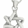 Contemporary Sterling Silver Star of David Necklace