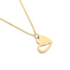 Modern and Chic Gold Heart Pendant