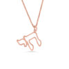Cut-Out Unique Chai 14K Gold Pendant