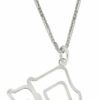Beautiful Hollow Chai Silver Pendant