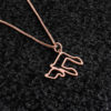 Cut-Out Unique Chai 14K Gold Pendant