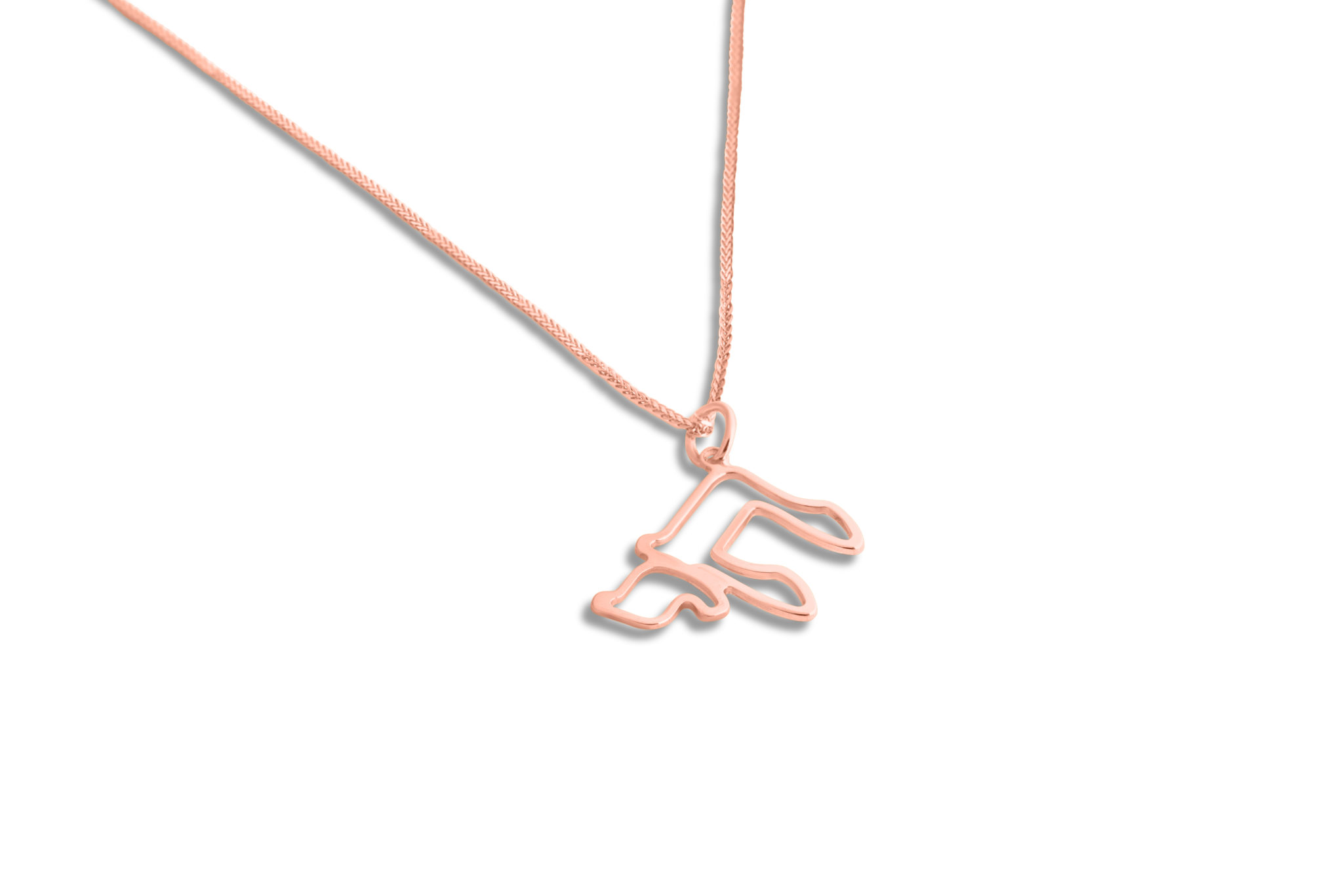 Cut-Out Unique Chai 14K Gold Pendant