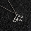 Beautiful Hollow Chai Silver Pendant