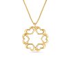 14k  Gold Heart Necklace with a Star of David  - NADAV ART