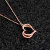 Unique Double-Heart Designed Gold Pendant