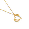 Unique Double-Heart Designed Gold Pendant