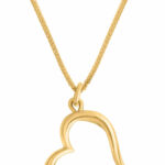 Unique Double-Heart Designed Gold Pendant