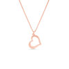 Unique Double-Heart Designed Gold Pendant