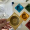 Large Square Shape Modern Pesach Plate with Colored Dishes